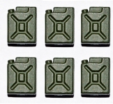 NPE NZ 22463 - H0 - Kraftstoffkanister militärgrün (6 Stück)